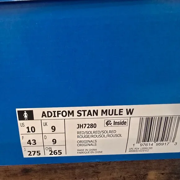 Adidas Adifom Stan Smith Mule Womens Sz 10 Valentines Day Platform Shoes JH7280 - Picture 10 of 13